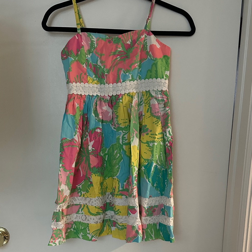 Lilly Pulitzer Colorful Floral Sundress size 12